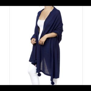 Brand New Shit That I knit wrap in navy!